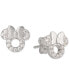 Children's Cubic Zirconia Minnie Mouse Stud Earrings in Sterling Silver