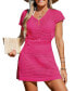 Women's Storyteller Cutout V-Neck Cover-Up Dress