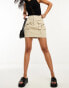 Threadbare utility mini skirt in sand