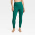 Фото #1 товара Women's High-Rise Textured Seamless 7/8 Leggings - JoyLab Dark Green XXS