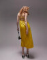 Topshop high neck cami midi dress in yellow 34 - фото #8