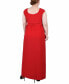 ფოტო #2 პროდუქტის Plus Size Ruched Empire Maxi Dress