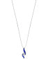 ფოტო #3 პროდუქტის Jeans Diamond Pendant Necklace (1/5 ct. t.w.) in 14k White Gold