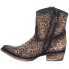 Фото #3 товара Corral Boots Cheetah Round Toe Cowboy Booties Womens Brown Casual Boots C3627