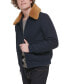 Фото #3 товара Men's Faux-Fur-Collar Bomber Jacket