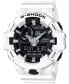 ფოტო #1 პროდუქტის Men's Analog-Digital White Resin Strap Watch 54mm GA700-7A