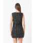 ფოტო #3 პროდუქტის Women's Floral Embellishment Tweed Mini Dress