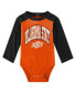 Фото #3 товара Костюм для малышей OuterStuff "Новичок года" Оранжевый Оклахома Стейт Ковбойс - боди с длинным рукавом и костюмными брюками