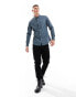 ASOS DESIGN slim oxford shirt in petrol blue