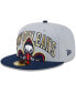 Фото #1 товара Men's Gray, Navy New Orleans Pelicans Tip-Off Two-Tone 59FIFTY Fitted Hat