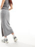 Фото #5 товара ASOS DESIGN knitted midi skirt in grey