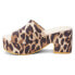 Фото #3 товара BEACH by Matisse Terry Leopard Platform Clog Womens Beige Dress Sandals TERRY-9