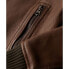 Фото #4 товара SUPERDRY Leather Borg Collar leather jacket