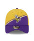 Фото #3 товара Men's Gold, Purple Minnesota Vikings 2023 Sideline 39THIRTY Flex Hat