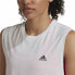 Фото #4 товара Футболка женская Adidas без рукавов Muscle Run Icons Белая