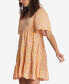 ფოტო #6 პროდუქტის Juniors' Take a Chance Printed Tiered Baby-Doll Dress