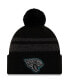 ფოტო #1 პროდუქტის Men's Black Jacksonville Jaguars Dispatch Cuffed Knit Hat with Pom