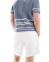 Hollister drawstring shorts in white print