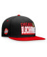 ფოტო #1 პროდუქტის Men's Black, Red Chicago Blackhawks Heritage Retro Two-Tone Snapback Hat