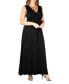 ფოტო #2 პროდუქტის Plus Size Sleeveless Empire Waist Maxi Dress