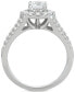 Фото #4 товара Diamond Halo Engagement Bridal Set (1-3/4 ct. t.w.) in 14k White Gold