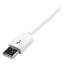 StarTech.com 1m (3 ft) Apple 30-pin Dock Connector to USB Cable for iPhone / iPod / iPad with Stepped Connector - White - USB A - Apple 30-pin - 1 m - Male - Male