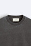 Round neck faded sweatshirt