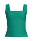 ფოტო #3 პროდუქტის Women's Long Texture Square Neck Tankini Swimsuit Top