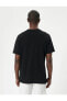 Erkek T-shirt Siyah 4sam10292hk