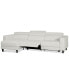 Silvanah 3-Pc. Leather Sectional with Storage Chaise and 2 Power Recliner, Created for Macy's