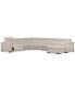 Фото #4 товара Nevio 157" 6-Pc. Fabric Sectional Sofa with Chaise, Created for Macy's