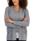 Фото #3 товара Women's Malibu Metallic Open-Front Cardigan Sweater