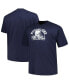 Men's Navy Distressed Penn State Nittany Lions Big and Tall Football Helmet T-shirt Синий, XLT - фото #1