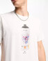 PS Paul Smith t-shirt with spray can back print in white Exclusive to ASOS