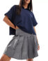 Фото #7 товара ASOS DESIGN pleated mini skirt in grey - GREY