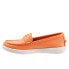 Trotters Dina T2000-800 Womens Orange Leather Slip On Loafer Flats Shoes 7 - фото #4