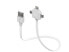 Фото #1 товара Allocacoc POWER USBCABLE - White - USB A - Micro-USB B + Apple 30-pin + Samsung 30-pin - 0.8 m