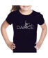 ფოტო #1 პროდუქტის Girls Word Art T-shirt - Dancer