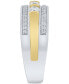 Men's Diamond Openwork Band (1 ct. t.w.) in 10k Two-Tone Gold