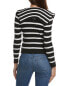 Madison Miles Striped Pullover Women's White S/M