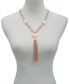 ფოტო #2 პროდუქტის Crystal Stone Tassel Necklace