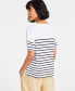 Фото #4 товара Women's Boat-Neck Dropped-Shoulder Knit Top, Created for Macy's