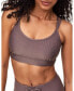 ფოტო #1 პროდუქტის Women's Remy Ribbed Sports Bra