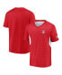 Фото #1 товара Men's Red New York Red Bulls Extended Play V-Neck T-shirt