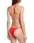 Фото #2 товара Off-White™ 2Pc Logo Band Bikini Set Women's Red 42