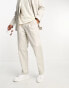Фото #2 товара Jack & Jones Premium relaxed fit suit trousers in cream