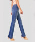 Women's High Rise Faded Stretch Flare Jeans