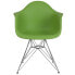Фото #3 товара Alonza Series Green Plastic Chair With Chrome Base