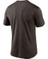 Фото #2 товара Men's Big and Tall Brown Cleveland Browns Logo Essential Legend Performance T-Shirt