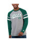 Фото #4 товара Men's Gray, Green New York Jets Kickoff Raglan Long Sleeve T-shirt